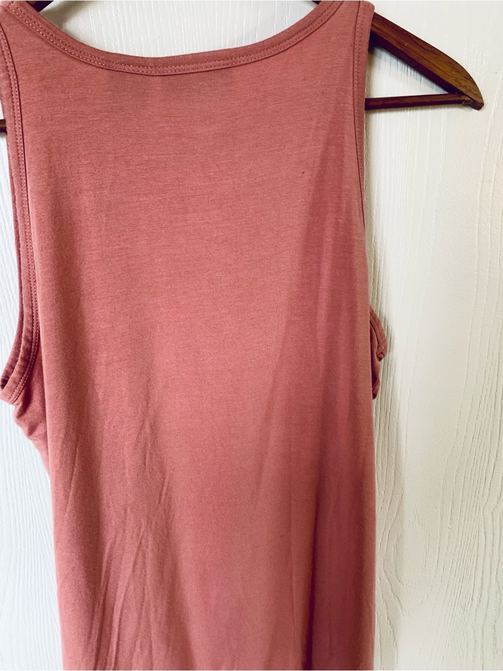 Adrienne Vittadini Scoop Tank in Dusty Rose